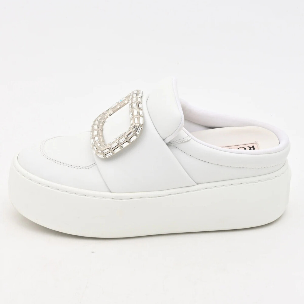 Roger Vivier Vive Up Leather Mules #333802R82B